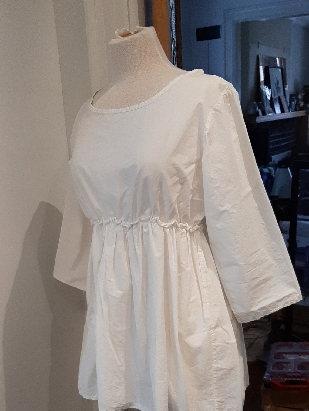 MIROS MILANO Made In Italy White Cotton Blouse Top 40